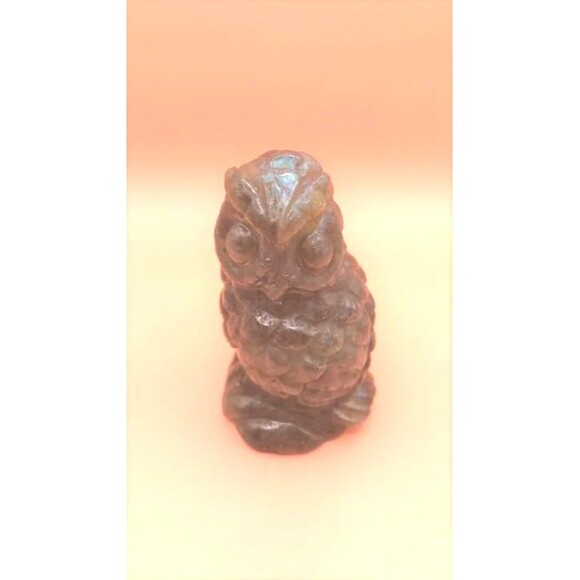 Labradorite Owl Carving - Picture 2 of 5